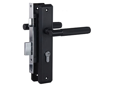 Замок врезной с/руч БУЛАТ ЗВ4-1.70.02.02 ФЕРОНА черный 5 перф.кл. УЗК 15408