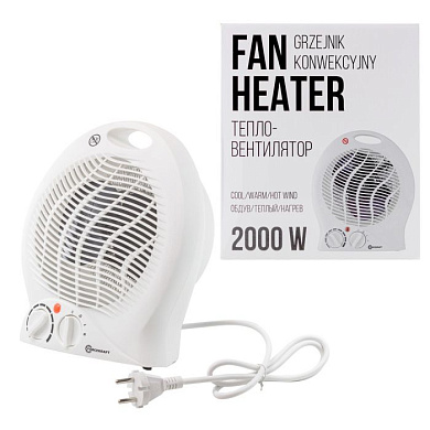 Тепловентилятор 220-240V, 1000/2000W, 3 режима ForceKraft FK-FH04