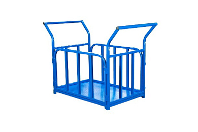 Тележка платформенная ТП-Б (600х900) с бортами и двумя ручками (без колес) TOR 1023781