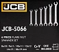 Набор ключей разрезных 6 пр. 8х10-18х19 мм JCB JCB-5066