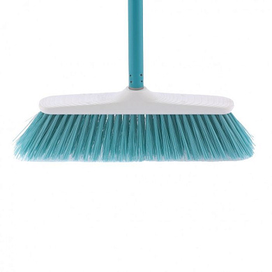 Щетка пластмассовая для подметания пола, 270 мм, ''Classic'' бирюзовая щетина, c черенком, 120 см, D 22 мм Elfe 93544