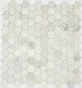 Мозаика Pietrine Hexagonal Bianco Aspen, 25х25х6 мм, MOSAICSTORY 30122