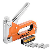 Степлер мебельный регулируемый, со скобами 200 шт, тип скобы 53, 6-14 мм Sparta 42002