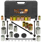 Набор инструментов для замены сайлентблоков, втулок и подшипников 26+2 пр. FORSTIME FT-933T1+2