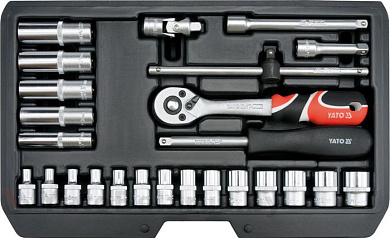 Набор инструментов 1/4'' 25 пр. Yato YT-14461