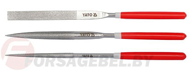 Набор надфилей алмазных 3 пр. 5х180x70 мм Yato YT-6155