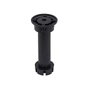 Опора кухонная пласт. h150 трехсоставная, черный (1уп=200шт) AKS 86503