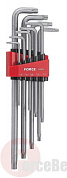 Набор Г-обр. удлиненных ключей Torx с отверстием Force 5098XLT (Т10Н-Т50Н) 9 пр.