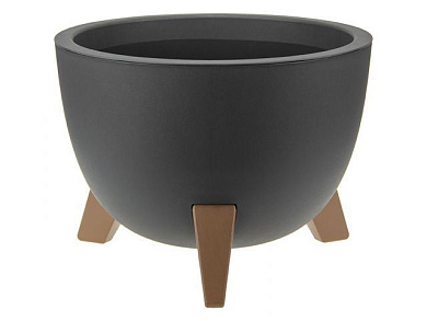 Кашпо ФЛОРИАН D250мм 4,2л, графитовый IDEA М3186