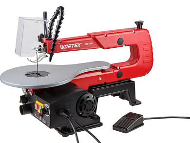 Лобзиковый станок WORTEX ESS 1250 в кор. 120 Вт, 50 мм, 400-1600 ход/мин (Ножная педаль, регулировка угла наклона рабочего стола)