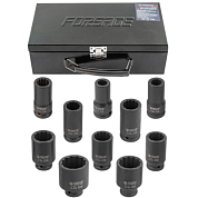 Набор головок ударных глубоких 17-46 мм 3/4'' 12-гр 10 пр Forsage F-6108-9MPB