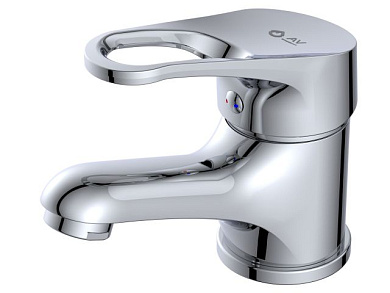 Смеситель для умывальника, Lt D40, серия BAS, высота излива - 50 мм, длина излива - 99 мм излив монолитный. AV Engineering AVBAS1-A294-410