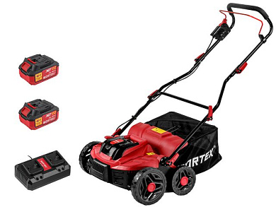 Аккум. аэратор-скарификатор CAE 3736 ALL1 XLT SET бесшет. двиг., 18В+18В, шир. 37 см, 2,4Ач акб, зу WORTEX 1334877