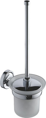 Туалетный ершик, сталь + стекло, хром Ledeme L3510