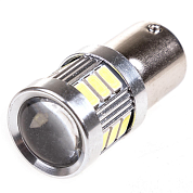 Автолампа диод S25 (P21W) 12/24V 18 SMD BA15s 1-конт Белая комп.2 шт противотуманки/поворот/з SKYWAY S08201316