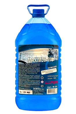 Стеклоомывающая жидкость "MAXIMUS-20" 4 л. Almaz M-20