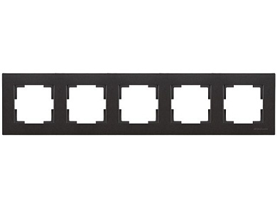 Рамка 5-ая горизонтальная черная, RITA, Mutlusan 22208001584
