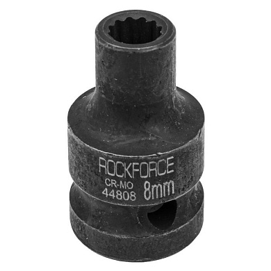 Ударная торцевая головка 8 мм 12-гр. 1/2" RockForce RF-44808