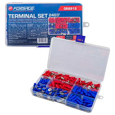 Коннекторы обжимные электрические 240 шт Forsage F-068912
