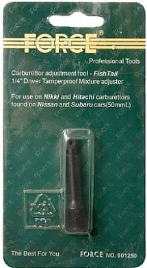 Отвертка-насадка д/регулир. смесеобразования 1/4'' 50 мм Force 601250
