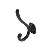 Крючок меб. двухрожковый мет. AКKORD черный матовый AKS 90381