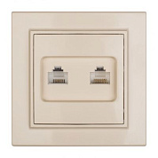 Розетка RJ-45+Phone СП бежевый Минск EKF ERK00-135-20