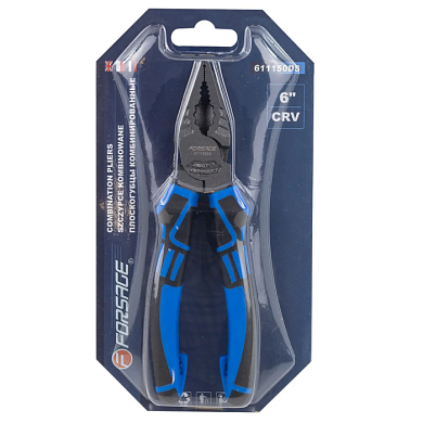 Плоскогубцы многофункциональные ''Profi'' 150 мм Cr-V 6150+доп. закалка (усилие сжатия увеличино на 60%) Forsage F-611150DS