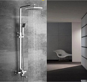 Душевая система со смесителем и тропическим душем, цинк, хром Ledeme L2433 в магазине Густав