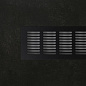 Решетка вентиляционная 480х80мм черная алюминий AKS 65797