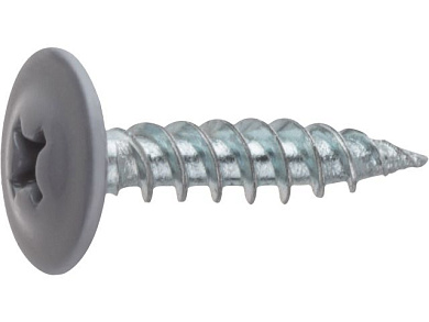 Саморез 4.2х19 мм с прессшайбой, цинк, острый, RAL 7004, 1000 шт в карт. уп. Starfix SMC2-54106-1000