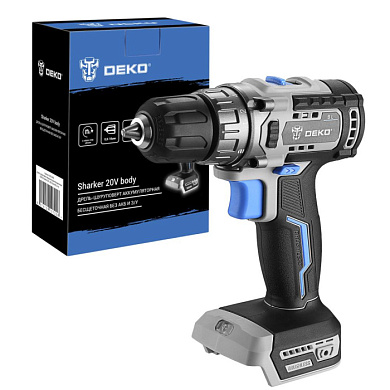 Дрель-шуруповерт аккумуляторная Sharker 20V (без батареи) DEKO 063-4455