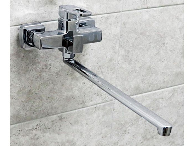 Смеситель для ванны, цинк, хром Wisent W2249