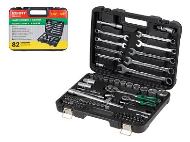 Набор головок и ключей 82 пр. ВОЛАТ (19040-82)
