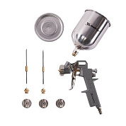 Краскораспылитель пневматический с верхним бачком V 0,6 л, сопло D 1.2, 1.5 и 1.8 мм Matrix 57314