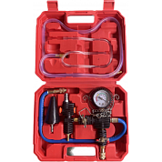 Манометр для вакуумного наполнения системы охлаждения -1 bar с набором переходников, 3 пр H-D HD-72995