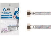 Подводка гибкая для воды гайка 1/2 - гайка 1/2 80см в ПВХ оплетке AV Engineering AVE21280