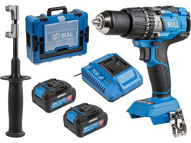 Аккум. дрель-шуруповерт SR 1805 Xcase XLTpro, 2х4 А*ч, БЕСЩЕТ., 18 В, 120 Н*м, БЗП BULL 1329882