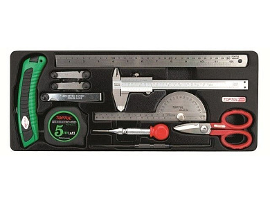 Набор измерительного инструмента 11 пр. 434х176 мм в ложементе Toptul GCAT1101