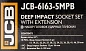 Набор головок ударных глубоких 3/4'' 6-гр. 17-36 мм, 12-гр 38, 41, 46, 50 мм 16 пр JCB JCB-6163-5MPB