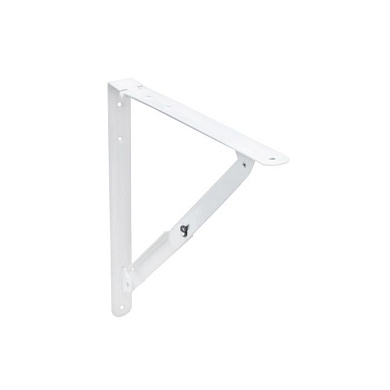 Полкодержатель складной 400 белый (Модель 3) AKS 73042