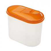 Банка для сыпучих продуктов овал 1,5 л. Полимербыт 4329400