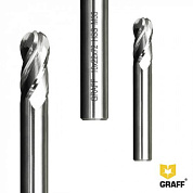 Фреза концевая радиусная по металлу HSS M35 GRAFF