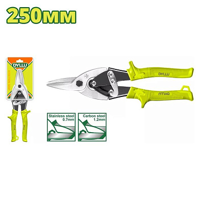 Ножницы по металлу 250 мм, прямой рез DYLLU DTAS2910