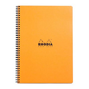 Блокнот "Rhodia", А4+, 80 листов, клетка, оранжевый