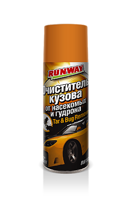 Очиститель кузова от насекомых и гудрона 450 мл аэрозоль RUNWAY RW6089