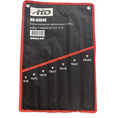 Органайзер тканевый для набора ключей 8-24 мм EXTRA LONG H-D HD-03848C