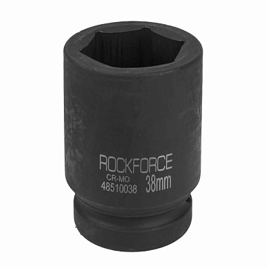 Глубокая ударная головка 38 мм. 6-гр. 1'' RockForce RF-48510038