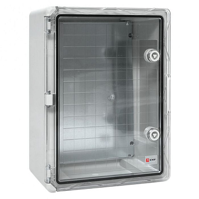 Щит пластиковый с монтажной платой прозр, дверь 400х300х170 мм IP65 EKF PROxima PBT65MP003