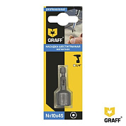 Бита для кровельных саморезов в блистере GRAFF