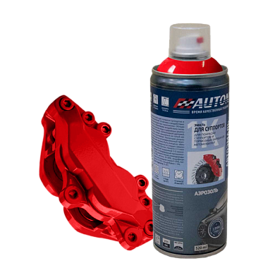 Эмаль для суппортов Красная аэр. 520 мл AUTON ATN-A07646